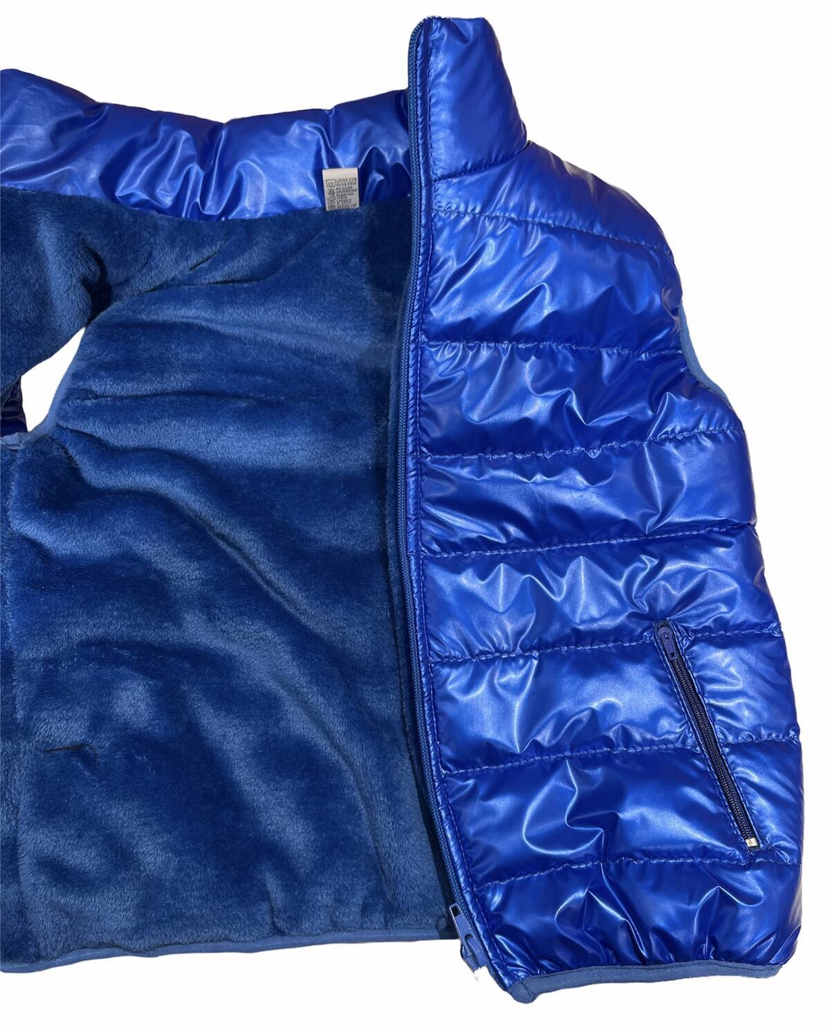 Imagen carrousel CHALECO PUFFER METALIZADO CON PIEL UNISEX 1