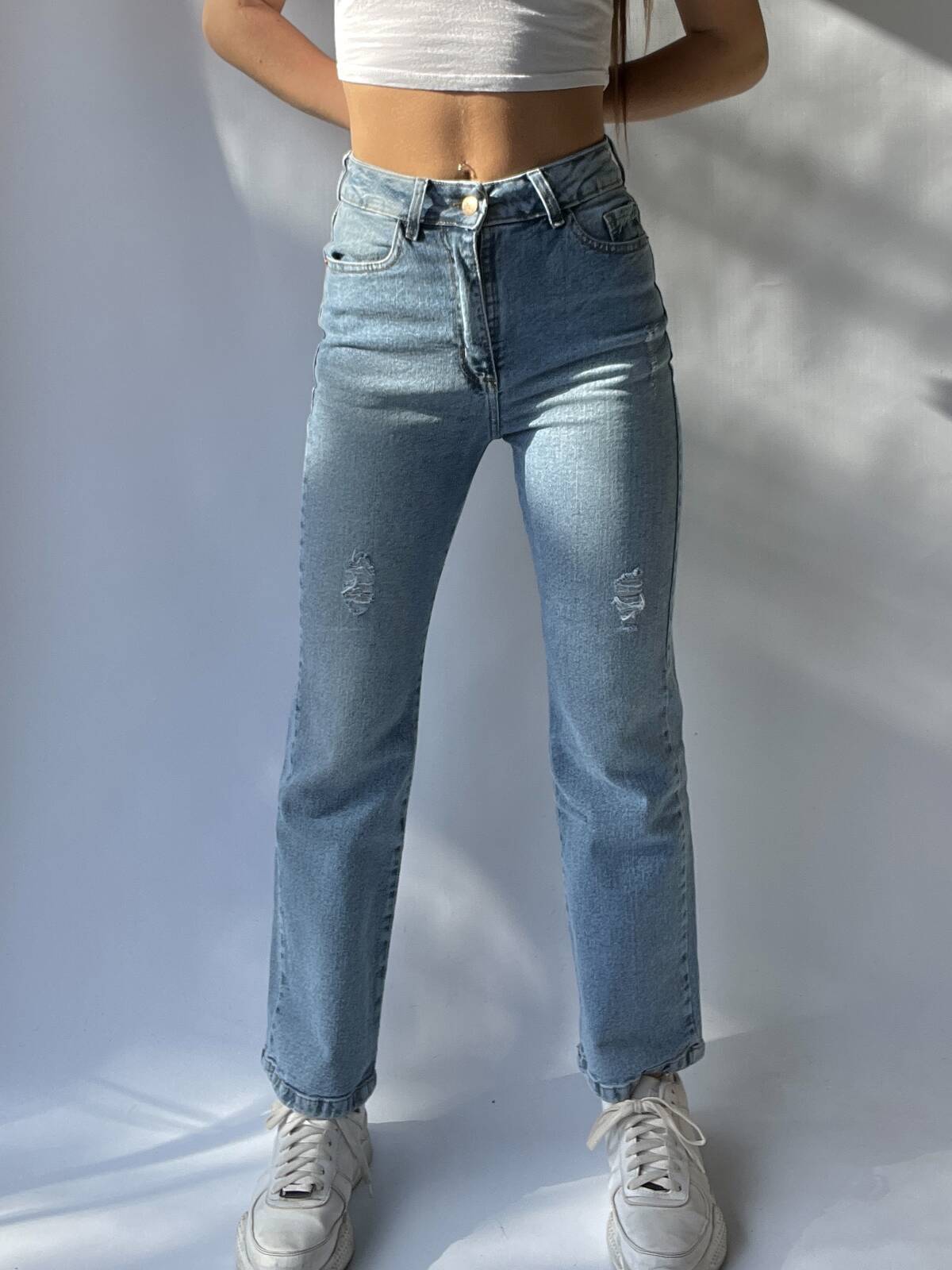 Imagen producto KICK FLARE DE JEAN CON ROTURAS RUE 3