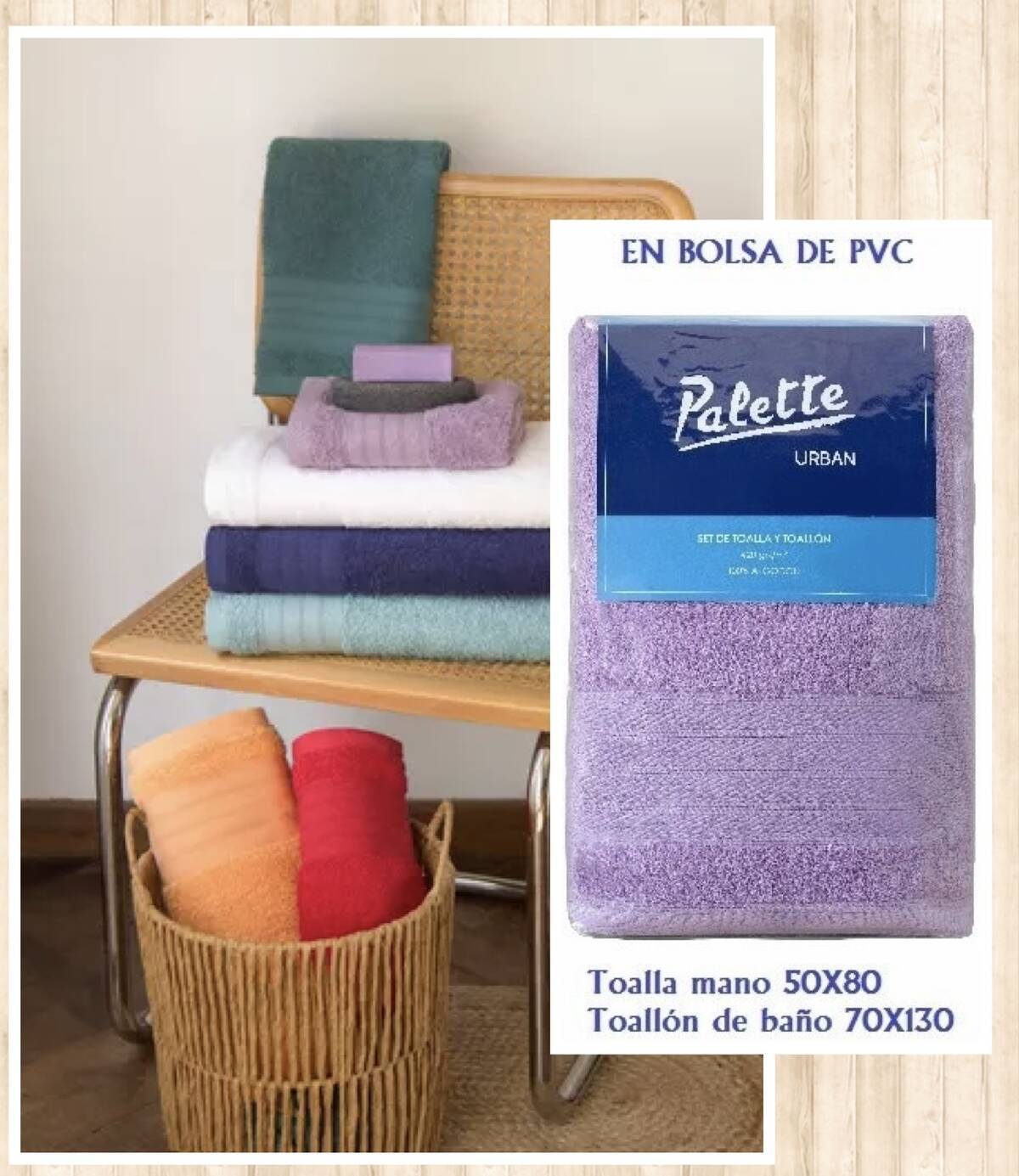 Imagen producto Toallon y Toalla Palette 0