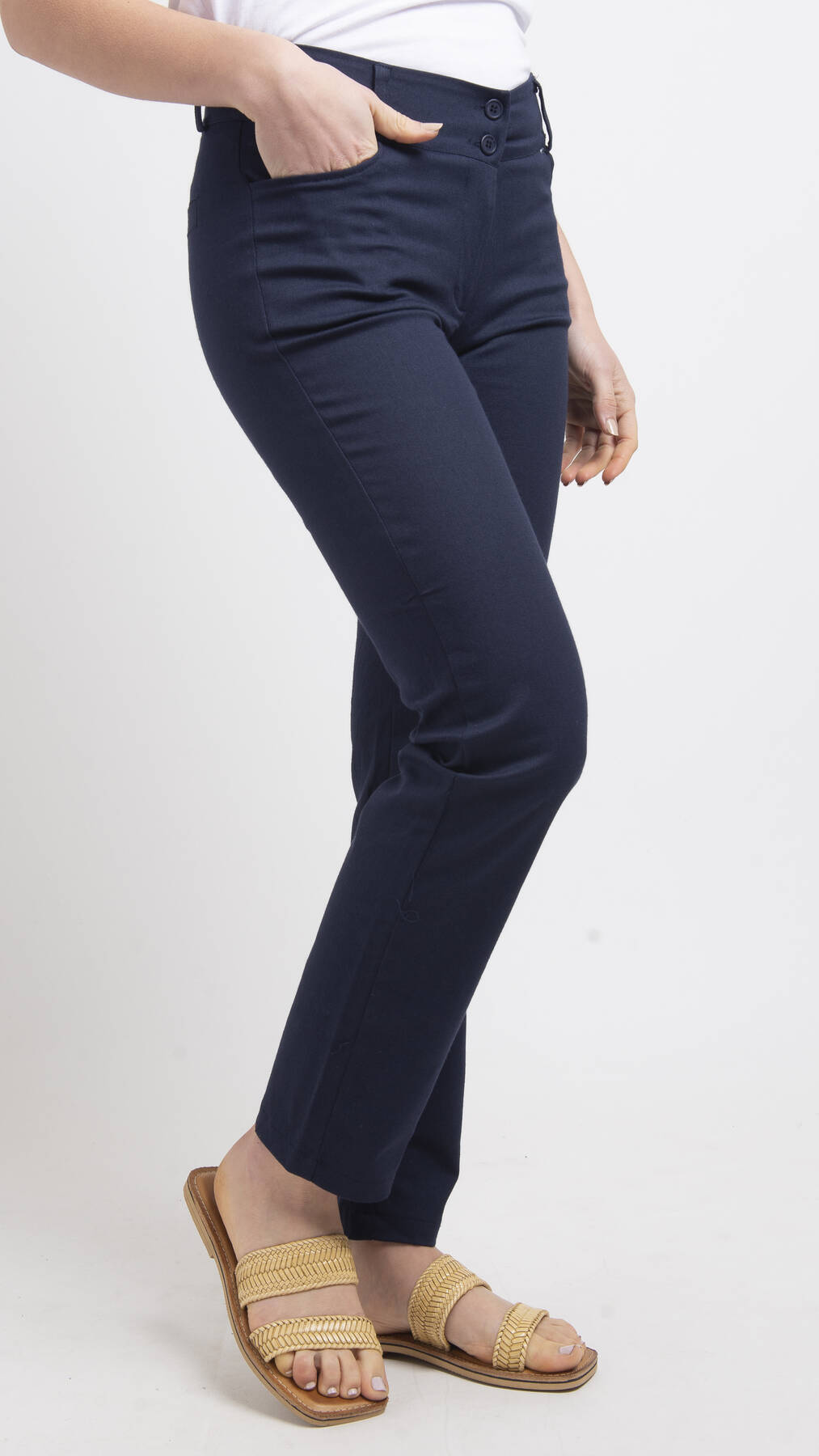 Imagen carrousel Pantalón Chupín Tela Gabardina / Talle grande 2