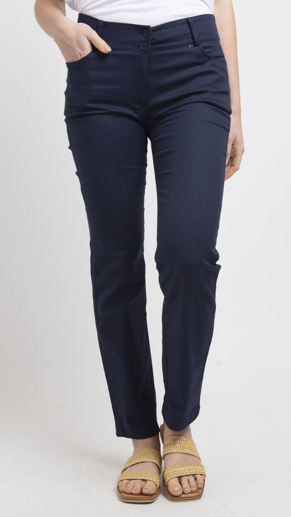 Imagen carrousel Pantalón Chupín Tela Gabardina / Talle grande 1