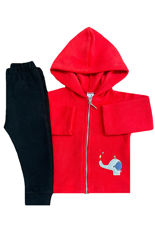 Imagen carrousel CONJUNTO CAMPERA Y PANTALON DE POLAR BORDADO ELEFANTE 2