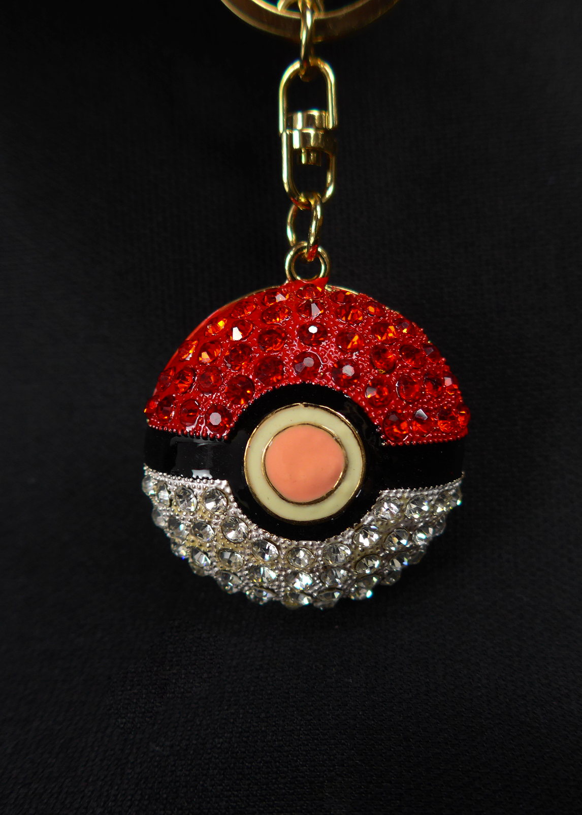 Imagen carrousel LLAVERO STRASS POKEBALL 1