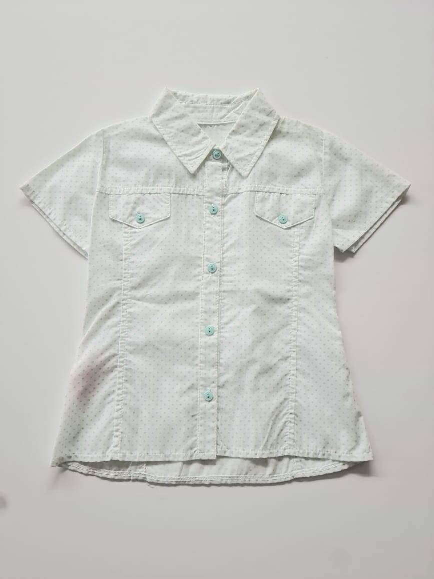 Imagen carrousel Camisa poplin puntitos Nena 1