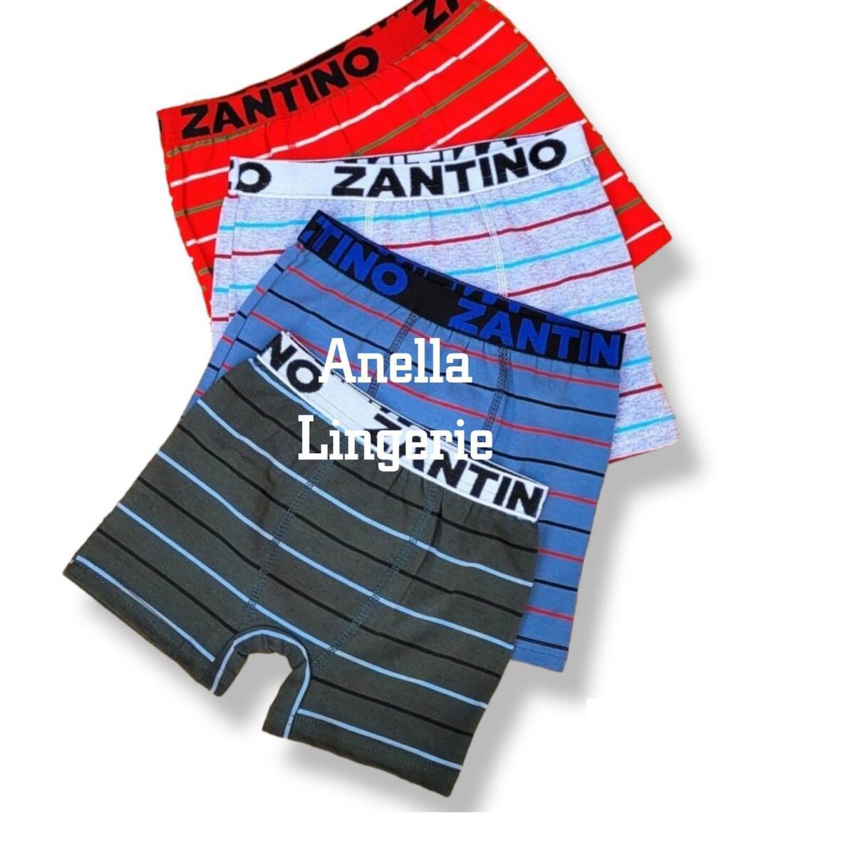 Imagen producto Bóxer Zantino Kids lisos y rayados Surtidos Pack x3 7