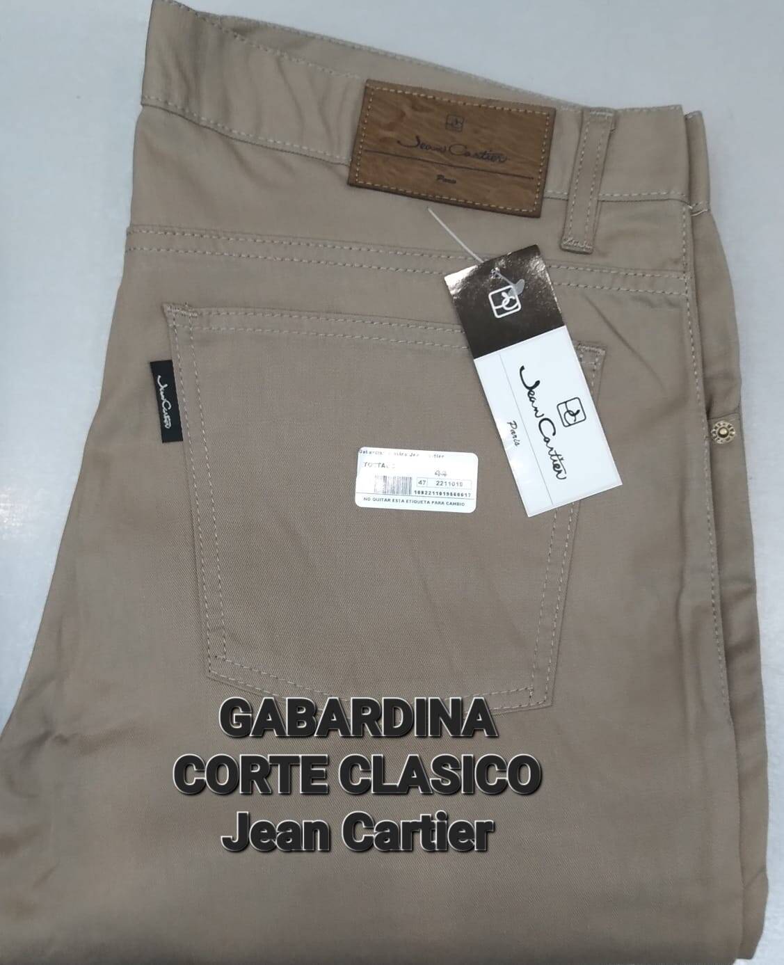 Imagen producto PANT GABARD JEAN CARTIER CLAS 38 A 48 TAL ESP 50 54  1500 MAS 10