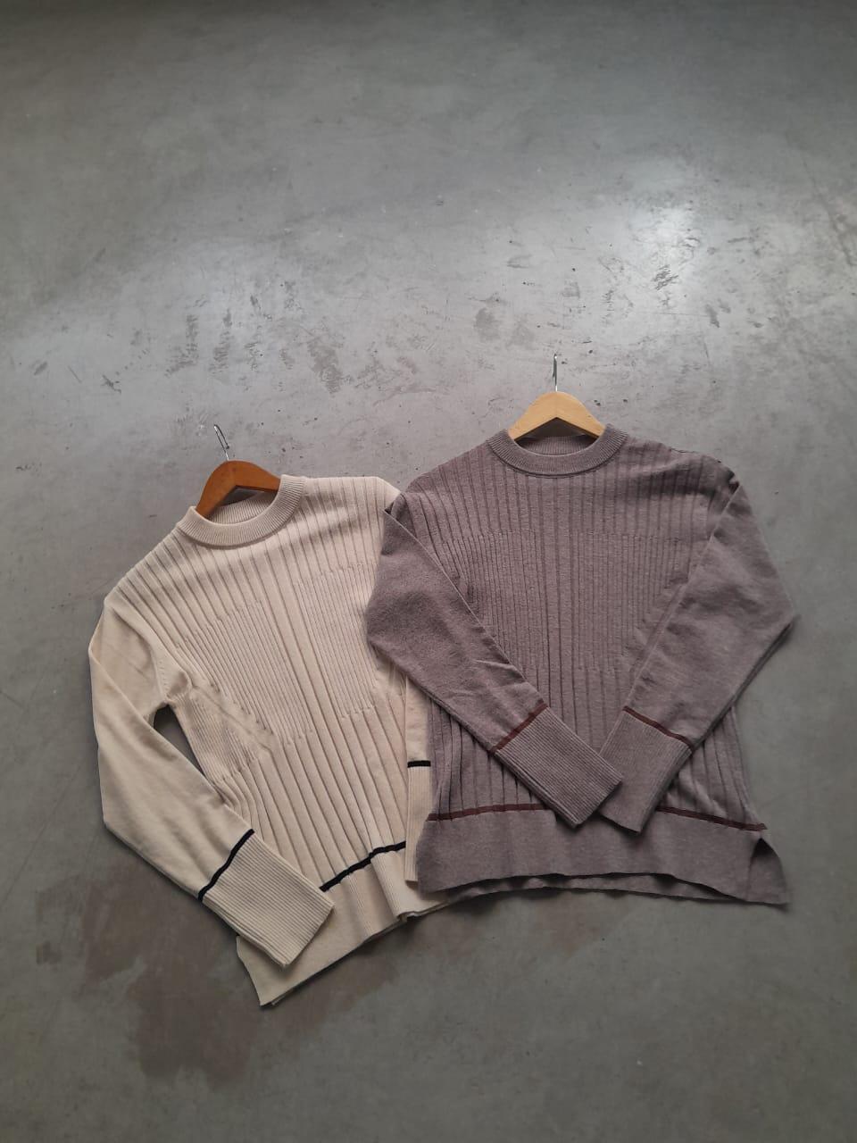 Imagen carrousel SWEATER TEJIDO BREMER MORLEY COMBINADO - DENISE 3